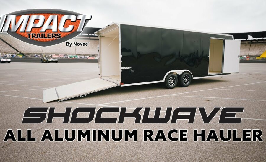 Impact Trailers |  Feature Callout | Shockwave All Aluminum Race Hauler