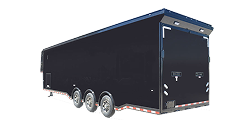 Triple axle enclosed trailer