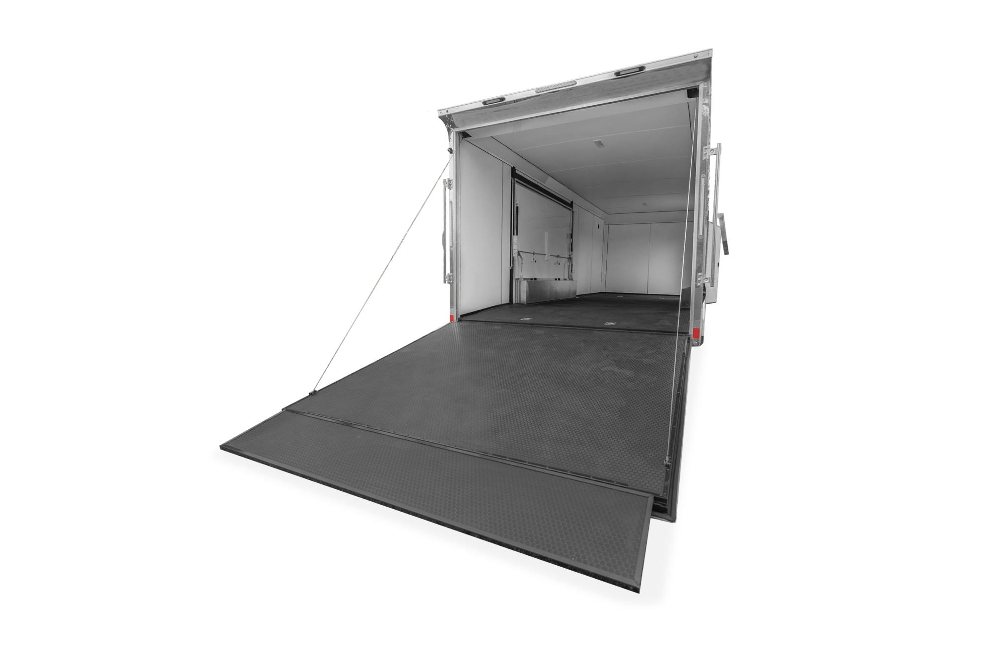 Impact Shockwave Race Car Hauler Trailer Rear Open