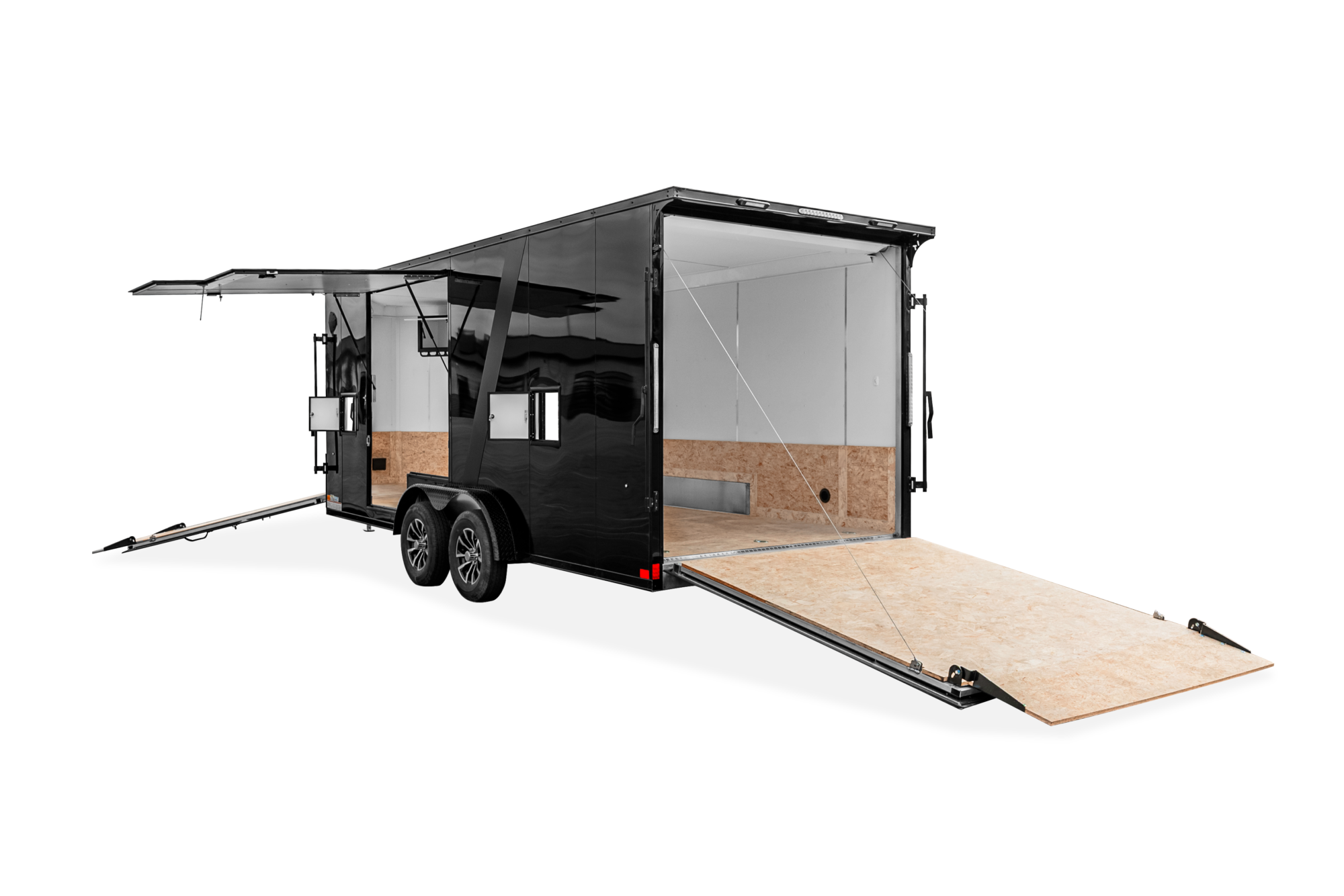 Impact Sub Zero Aluminum Motorcycle Trailer Rear Open