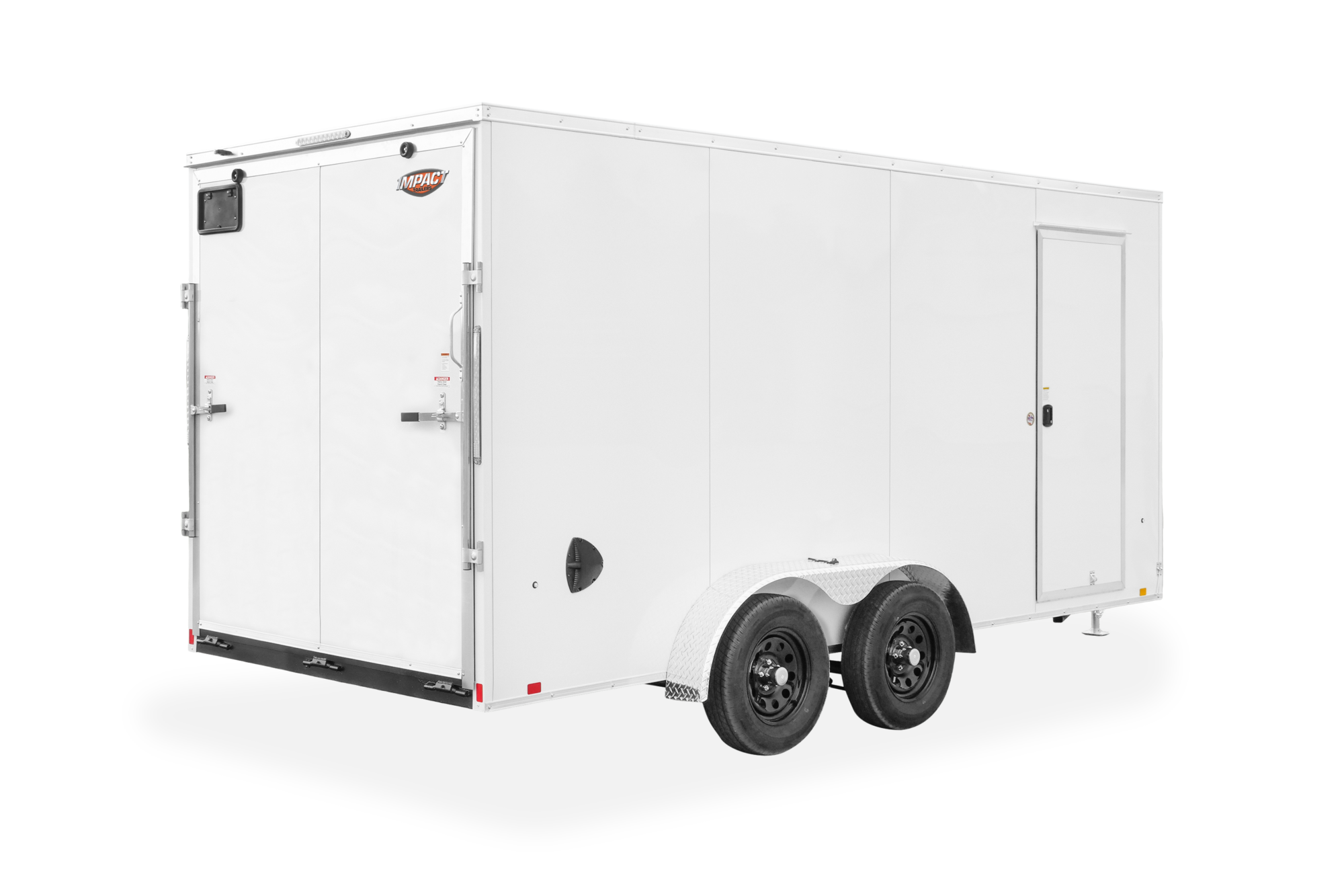 Impact Tremor TA V Nose Cargo Trailer Rear Closed