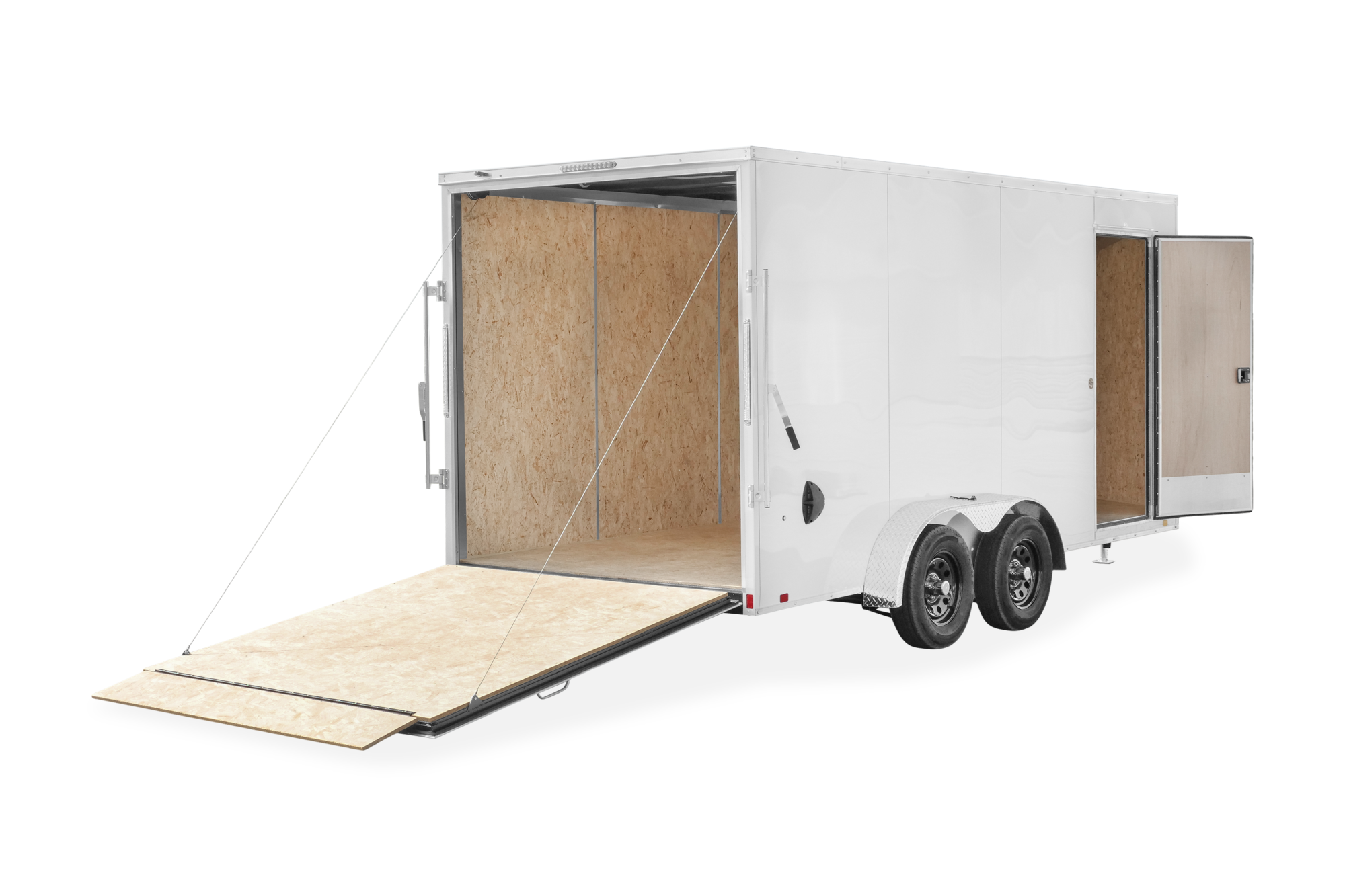 Impact Tremor TA V Nose Cargo Trailer Rear Open