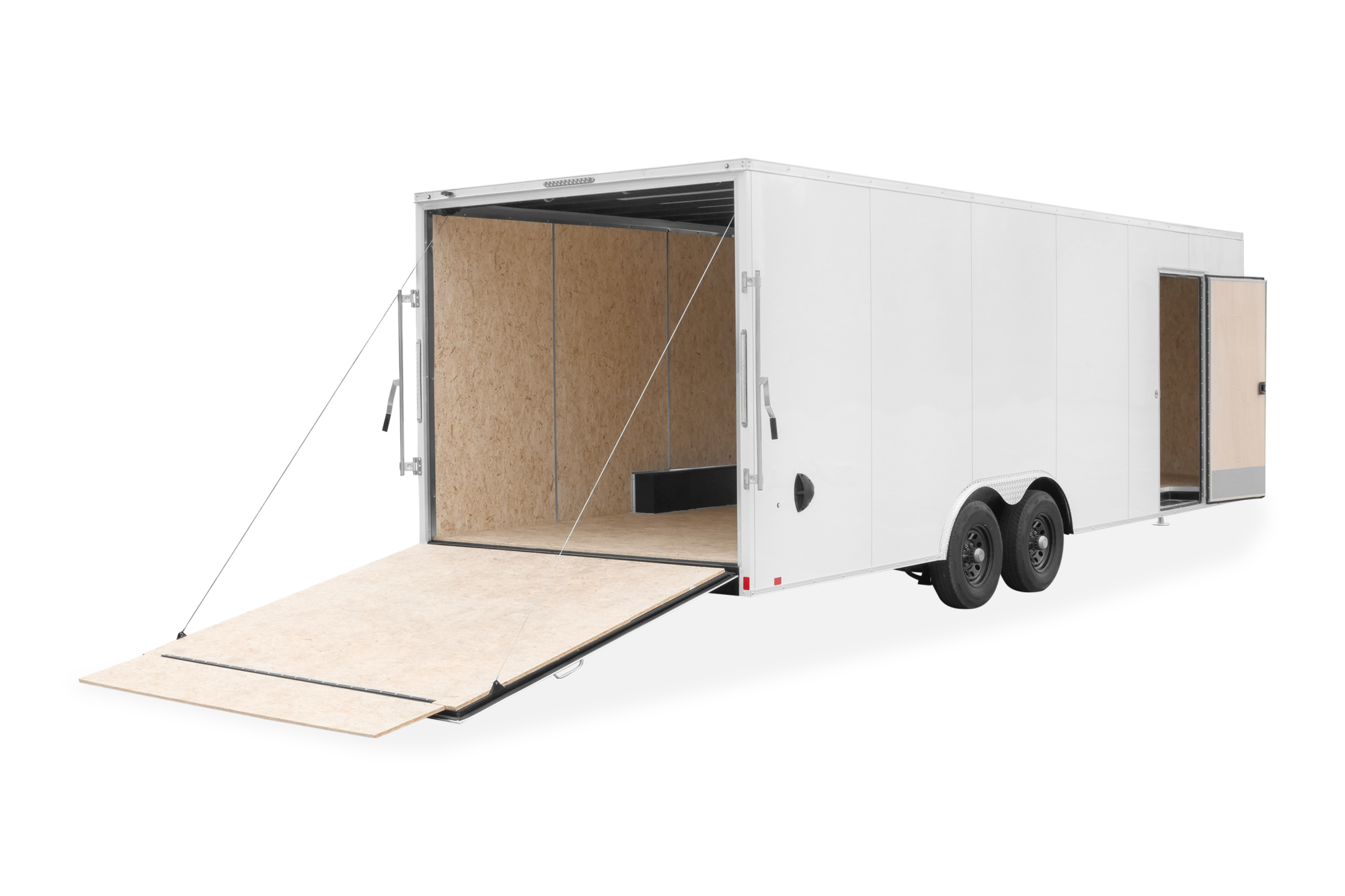 Impact Tremor V Nose Car Hauler Trailer Rear Open