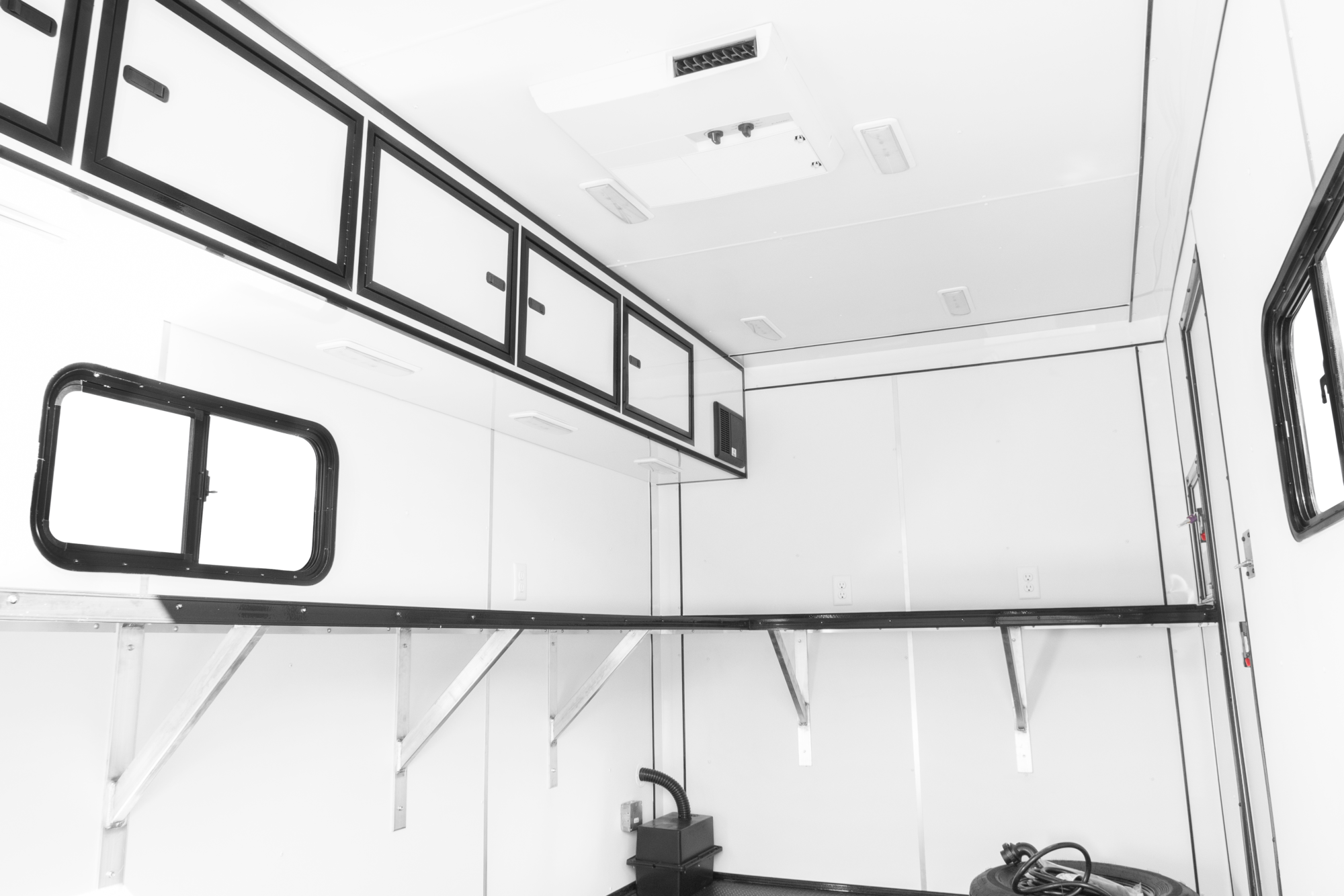 Impact Fiber Splicing Trailer Enclosed Contractor Trailer Interior