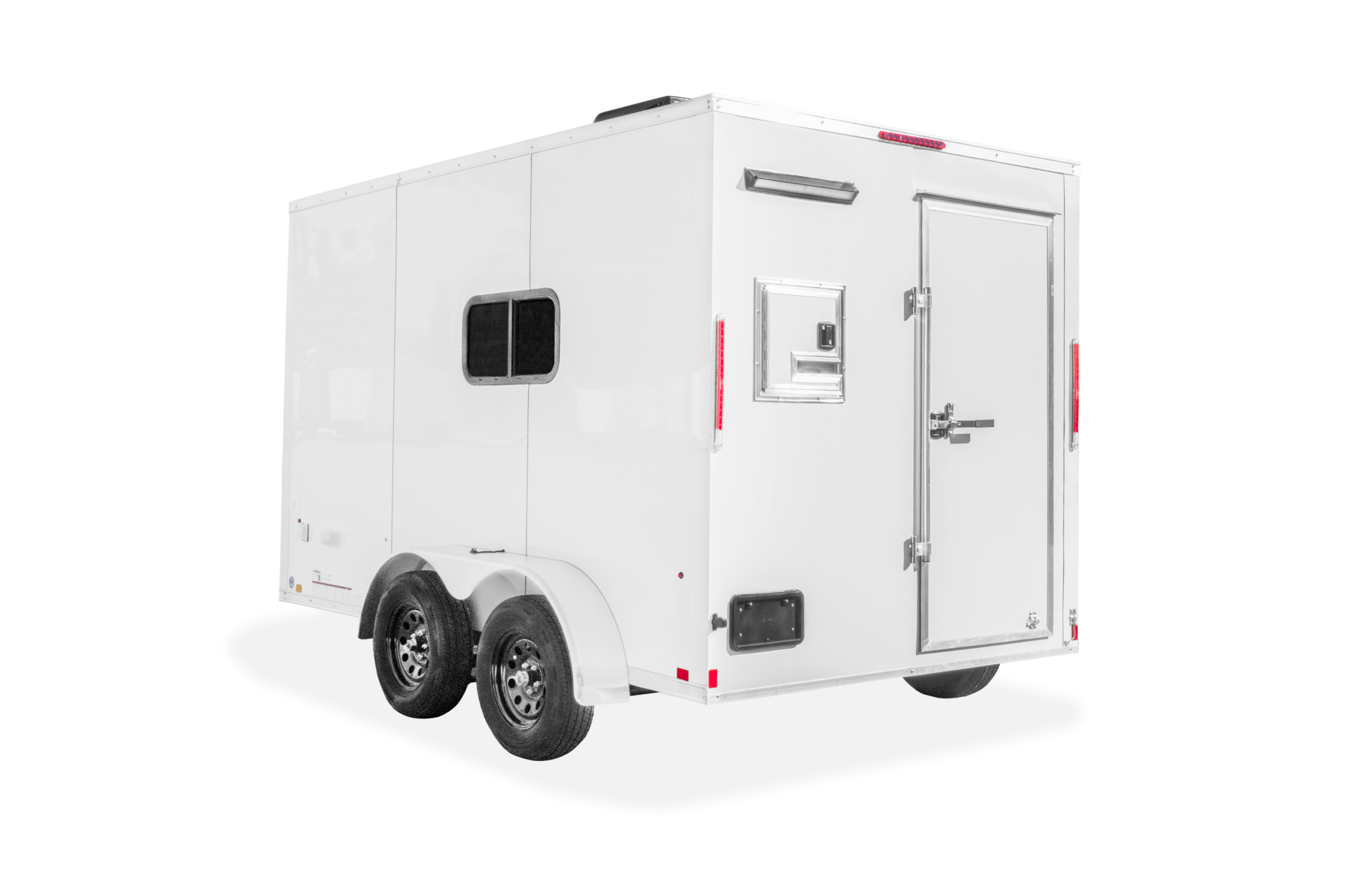 Impact Fiber Splicing Trailer Enclosed Contractor Trailer Rear